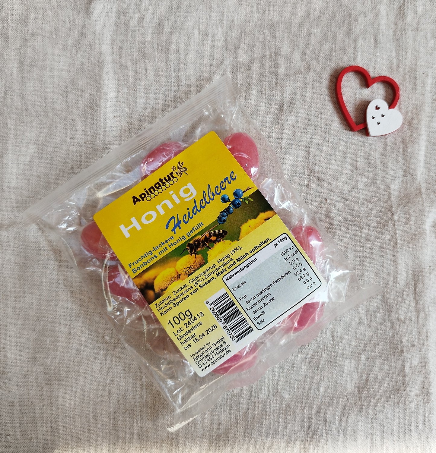 Honig Heidelbeere-Bonbons