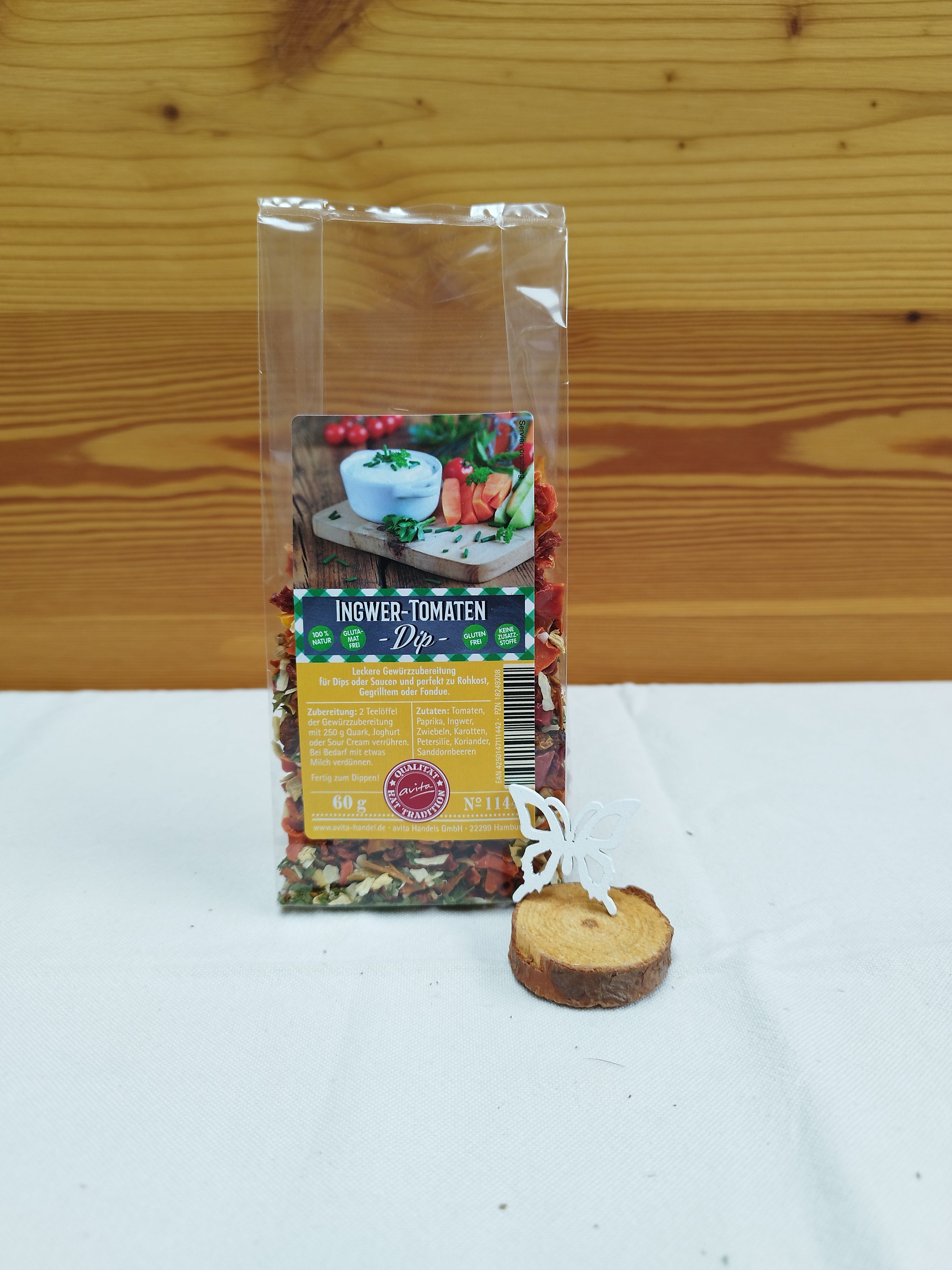 Ingwer-Tomaten-Dip – Wiesenbader Kräuterladen *Am Kurpark* Ingwer-Tomaten-Dip – Wiesenbader Kräuterladen *Am Kurpark*