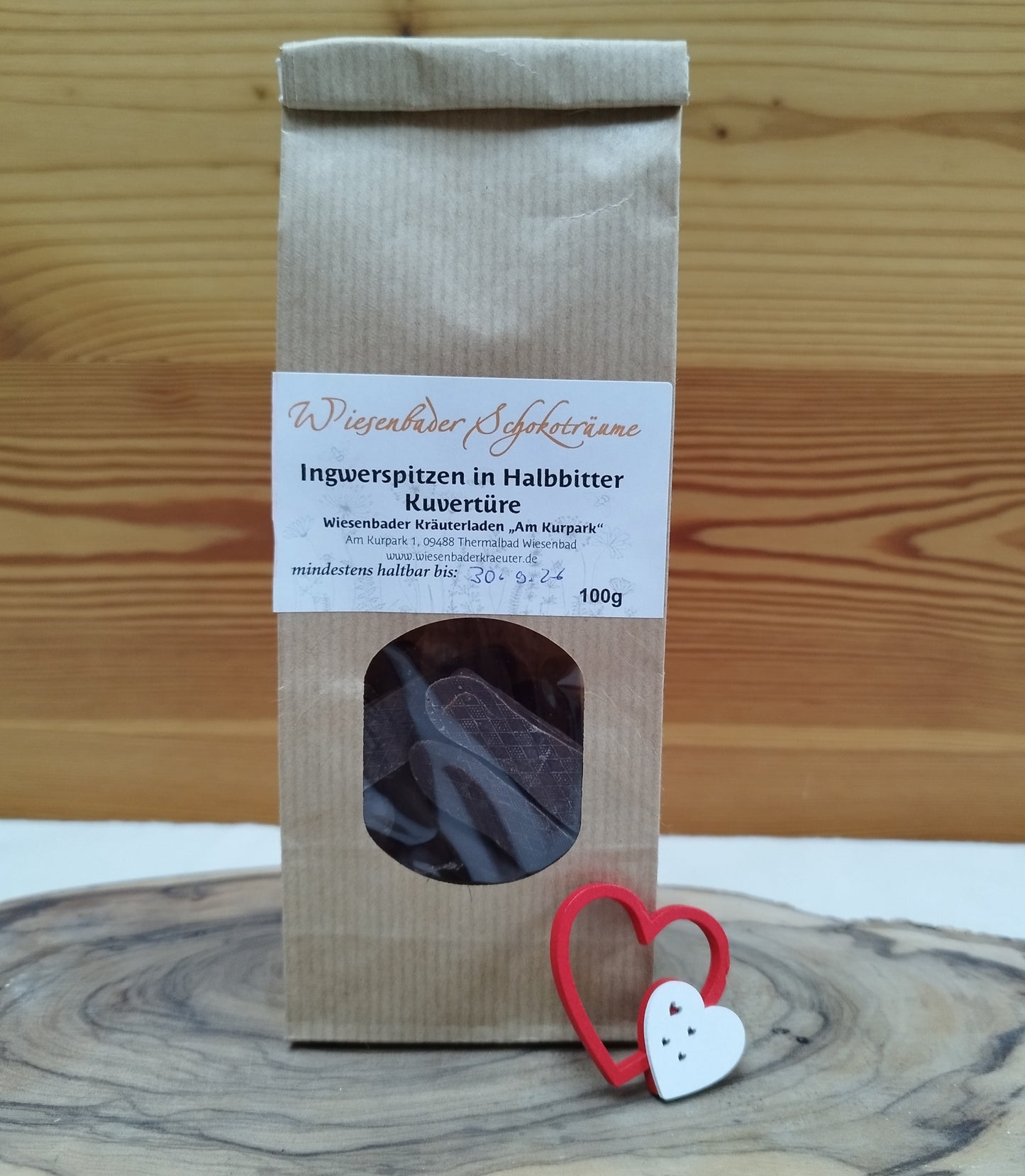 Ingwerspitzen in Bitterschokolade