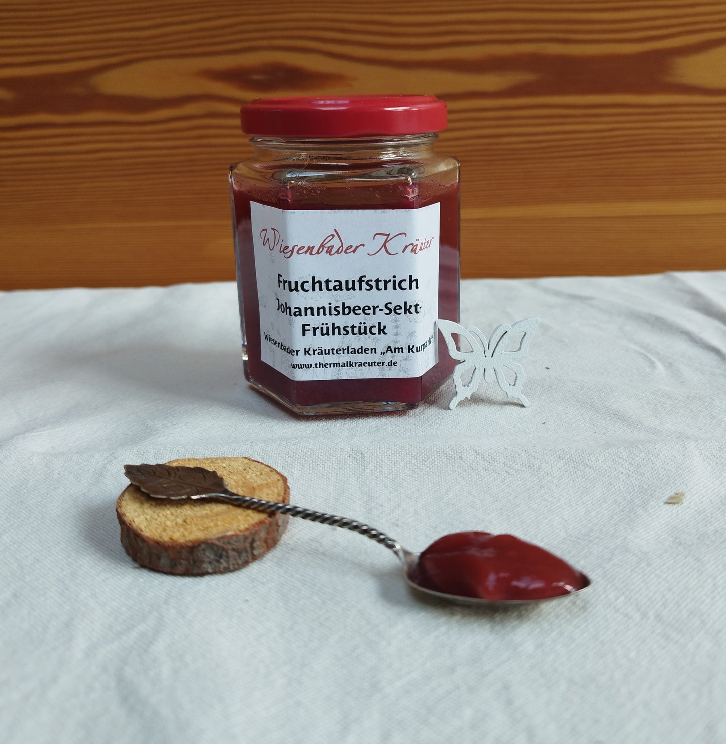 Johannisbeer-Sekt-Frühstück Fruchtaufstrich mit Sekt