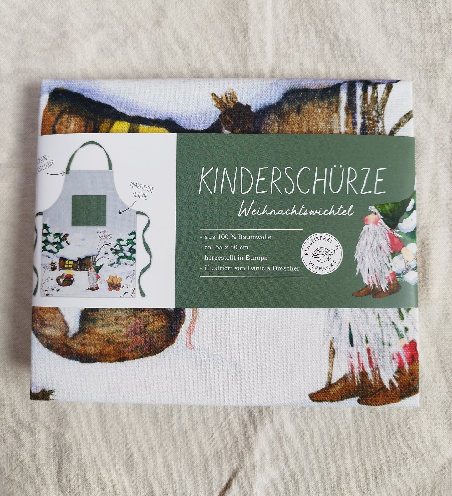 Kinderschürze "Weihnachtswichtel"