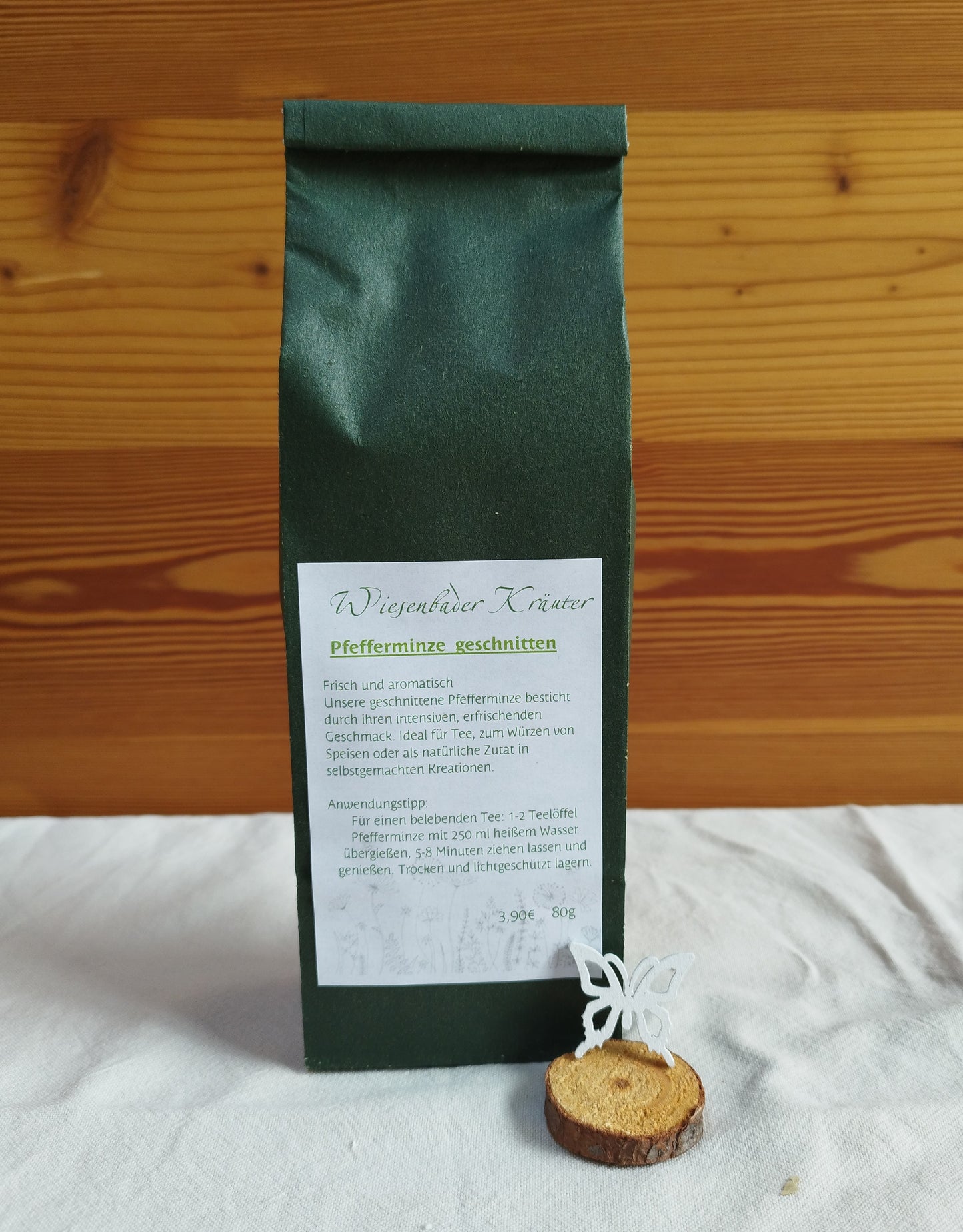 Pfefferminze geschnitten