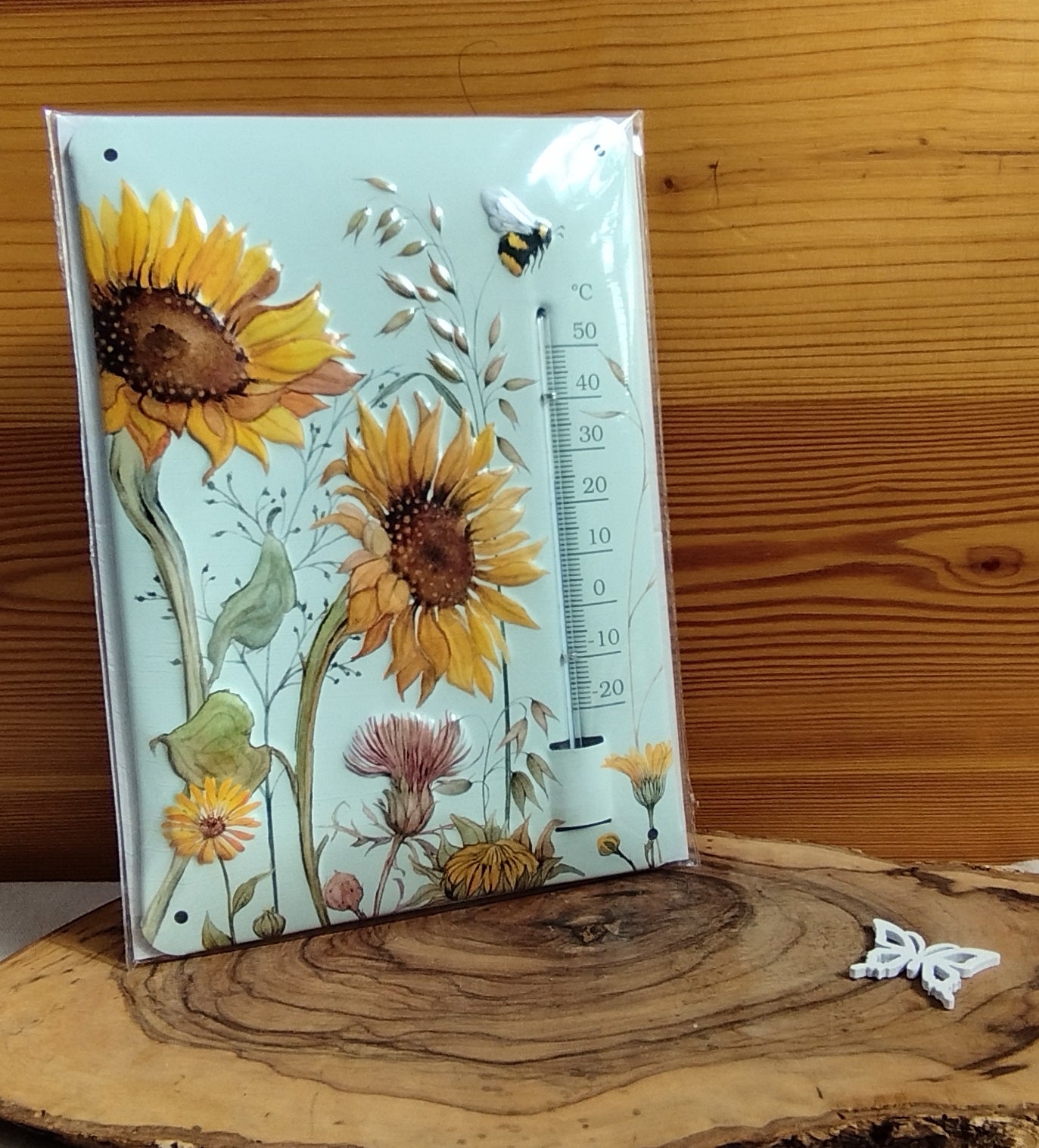 Thermometer Sonnenblumen