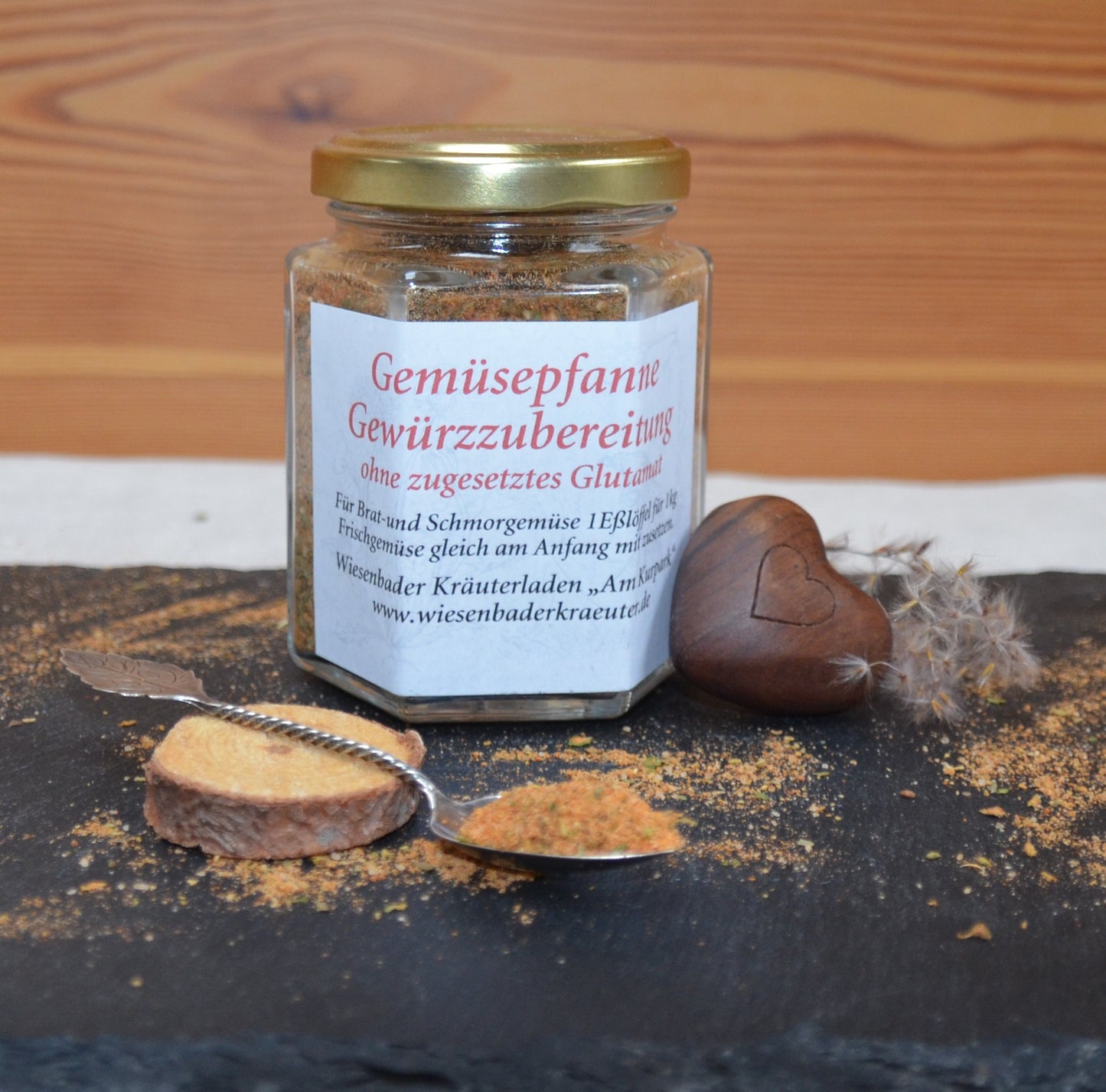 Gemüsepfanne-Gewürzzubereitung ohne zugesetztes Glutamat