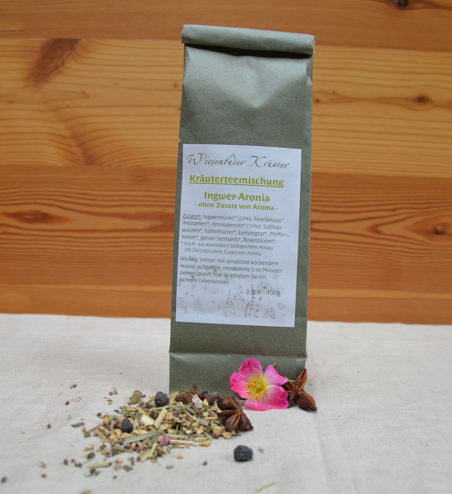 Kräuterteemischung "Ingwer Aronia"