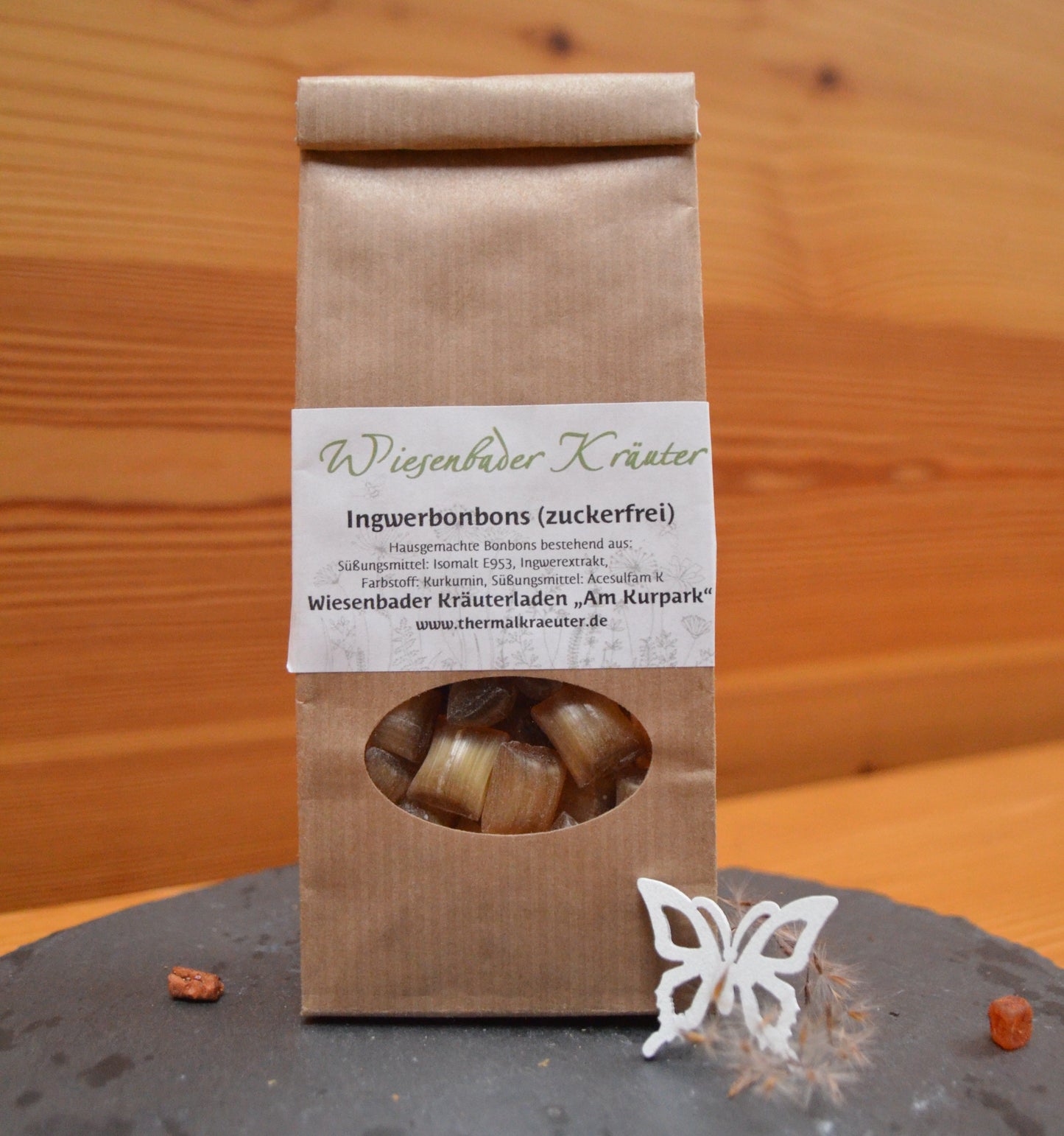 Ingwerbonbons -zuckerfrei-