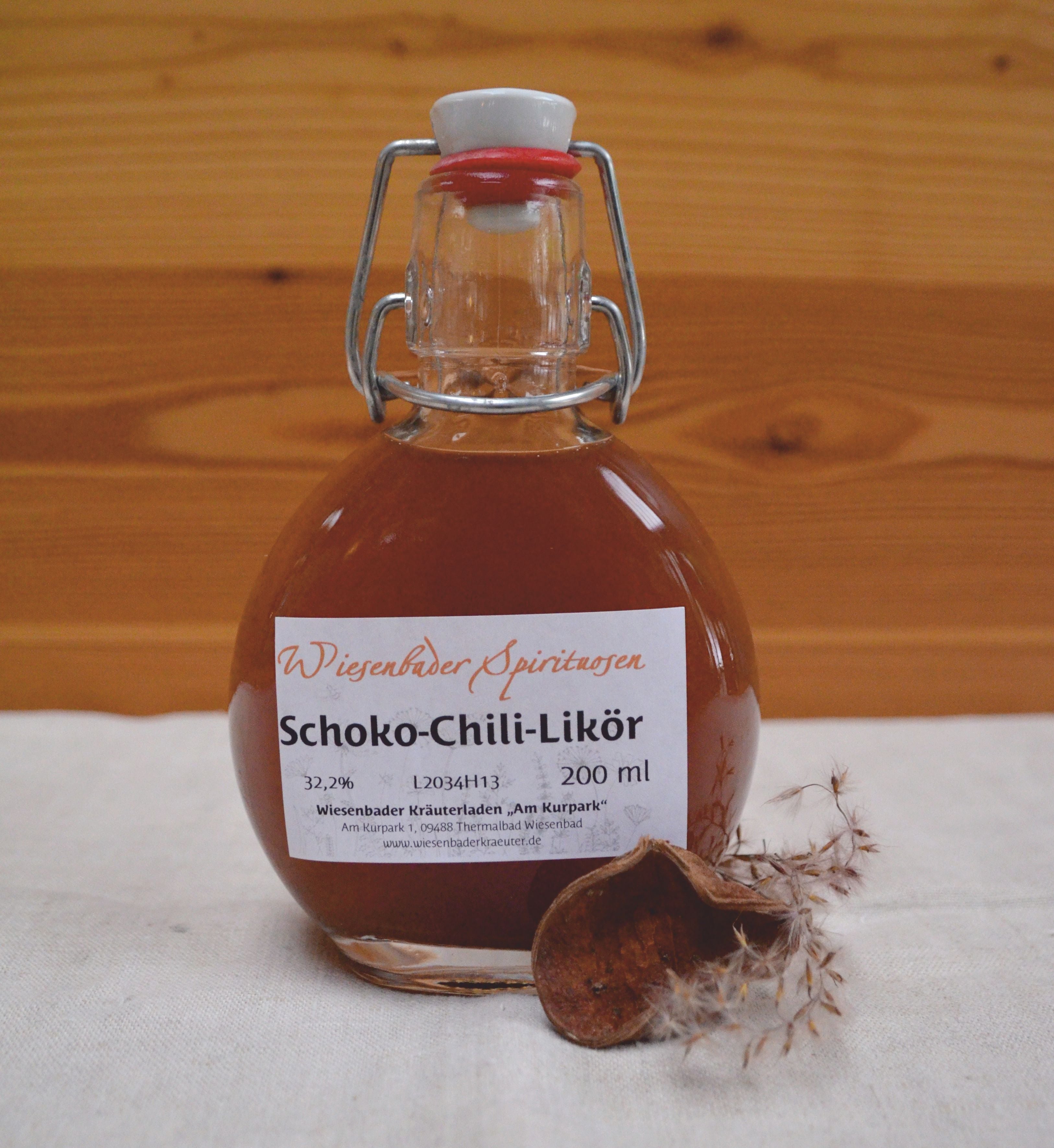 Schoko-Chili-Likör – Wiesenbader Kräuterladen *Am Kurpark*
