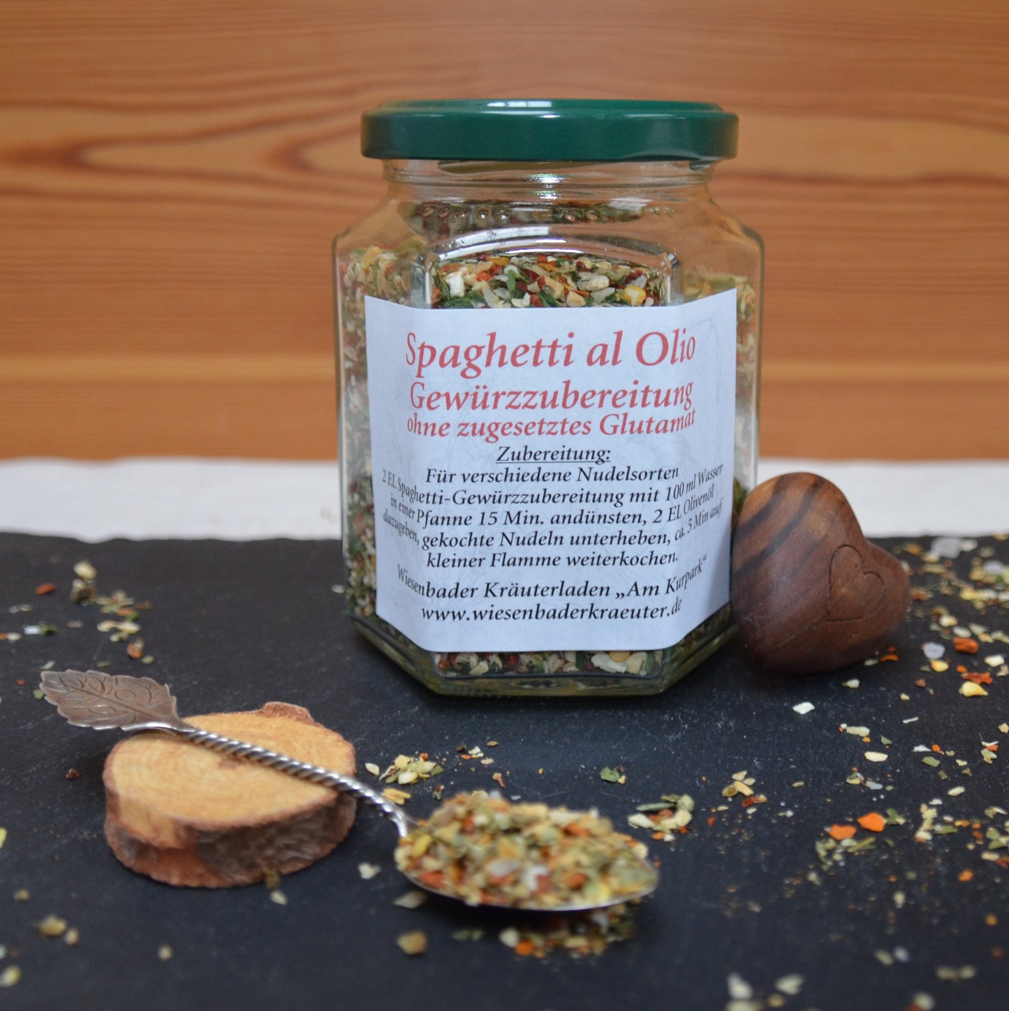 Spaghetti al' Olio Gewürzzubereitung ohne zugesetztes Glutamat