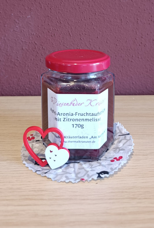 Apfel-Aronia-Fruchtaufstrich mit Zitronenmelisse