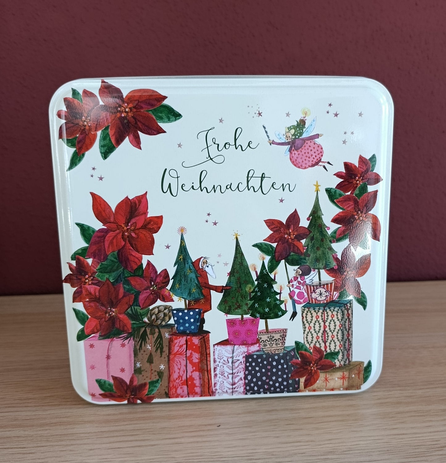 Weihnachtsdose „Frohe Weihnachten“