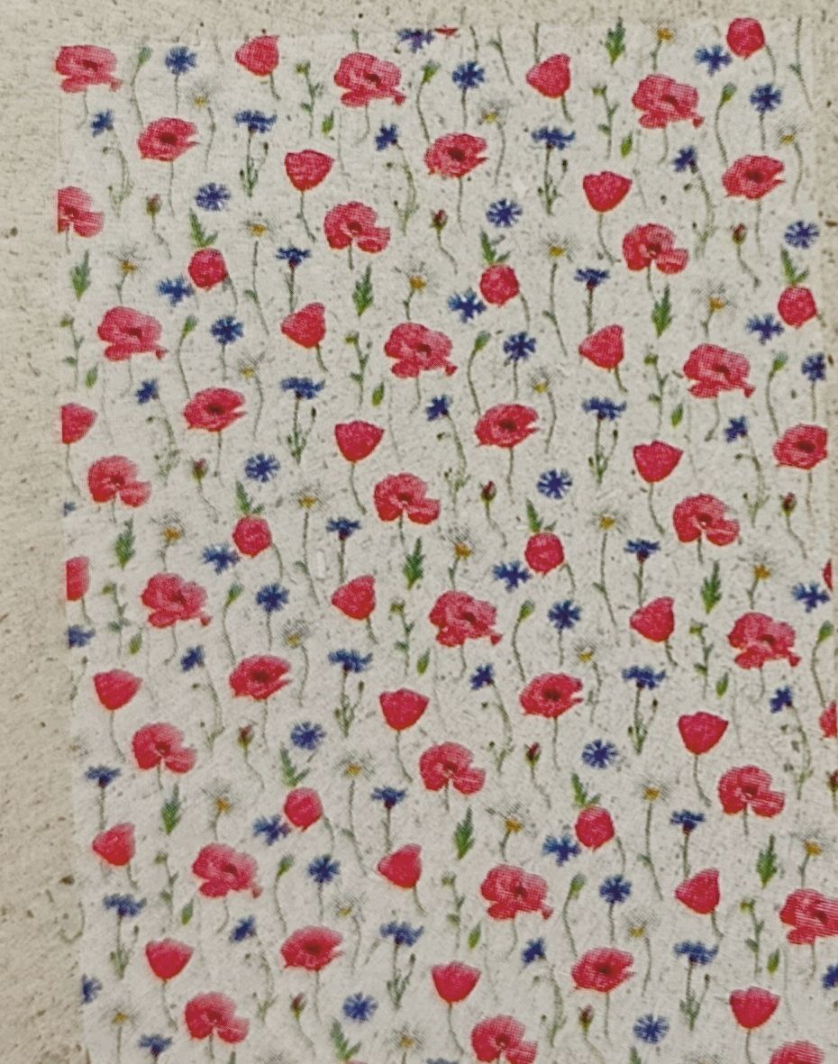 Geschirrtuch „Blumenmeer“ – Mohn, Kornblume & Margerite