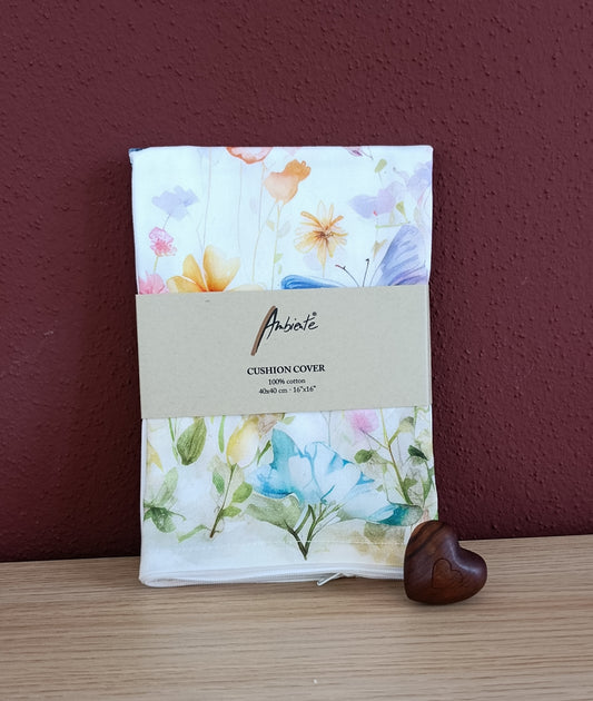 Kissenbezug Zarte Blumen & Schmetterlinge