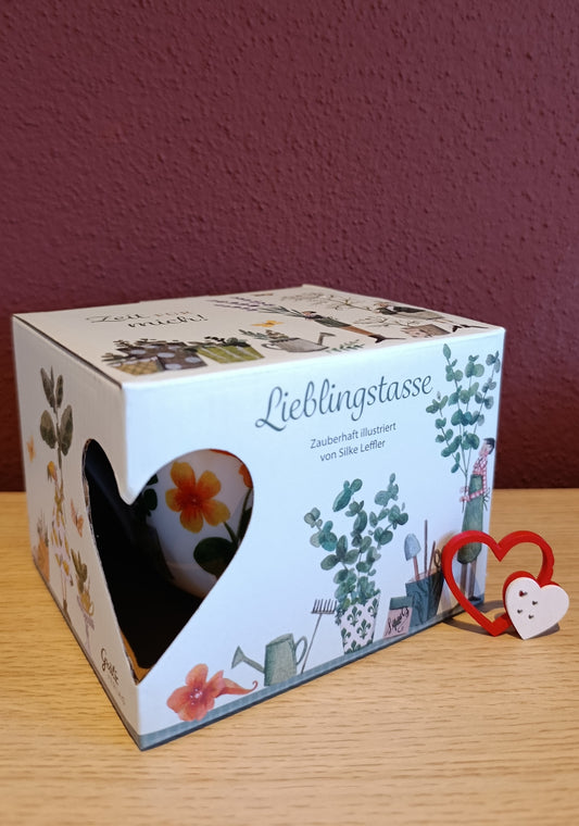 Lieblingstasse „Zeit für Mich“ Kräutertasse mit Gartenzauber