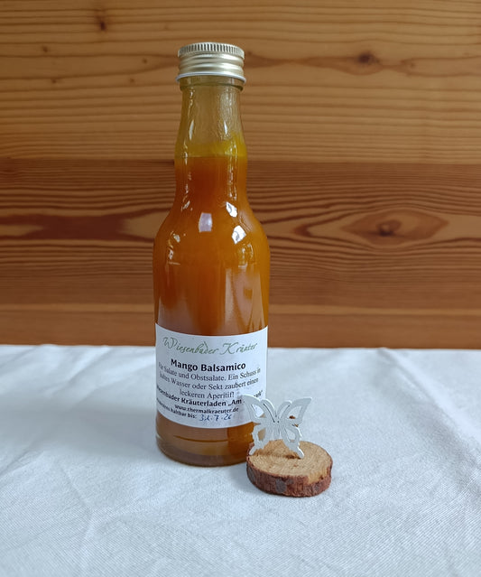 Mango Balsamico Essigzubereitung