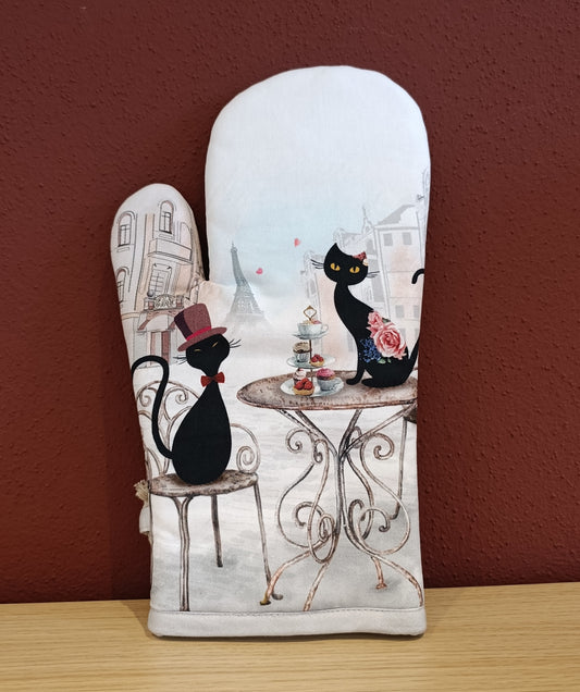 Ofenhandschuh „Paris Cats“