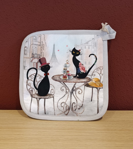 Topflappen „Cats in Paris“