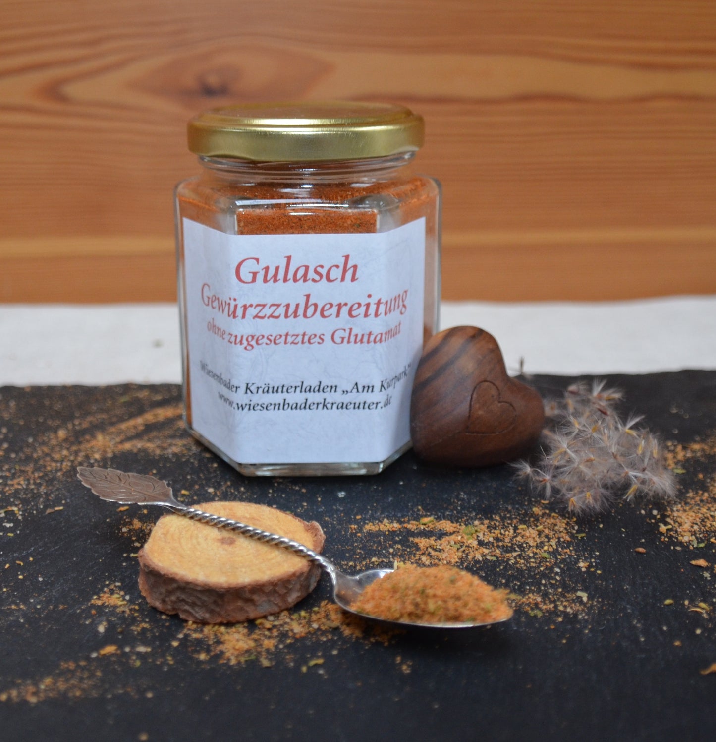 Gulasch-Gewürzzubereitung ohne zugesetztes Glutamat